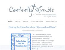 Tablet Screenshot of contentlyhumble.com